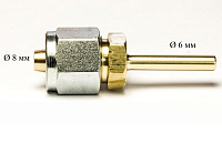 Переходник для PVC с трубки д. 8 мм на 6 мм